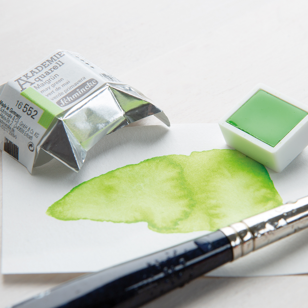 How long does it take Schmincke to make one of their famous pan watercolours?