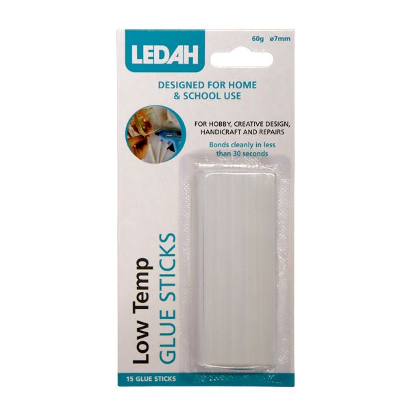 Ledah Cool Melt Glue Gun Sticks Packet 15 7mm