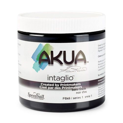 Akua Intaglio Printing Ink Bone Black (Cool) 237ml