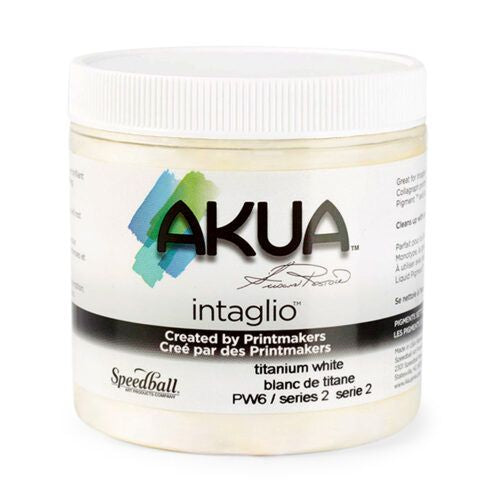 Akua Intaglio Printing Ink Titanium White 237ml