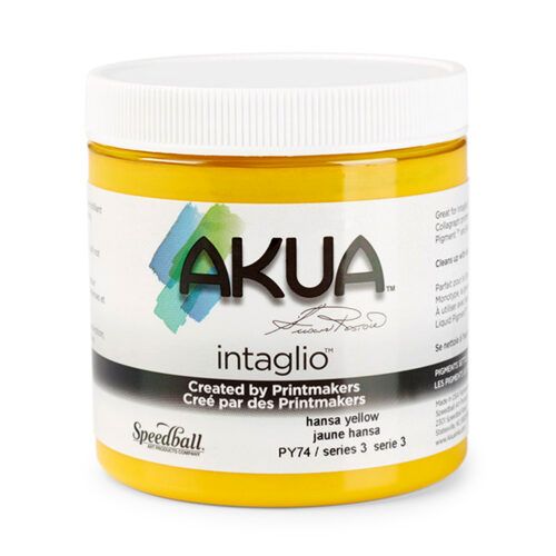 Akua Intaglio Printing Ink Hansa Yellow 237ml