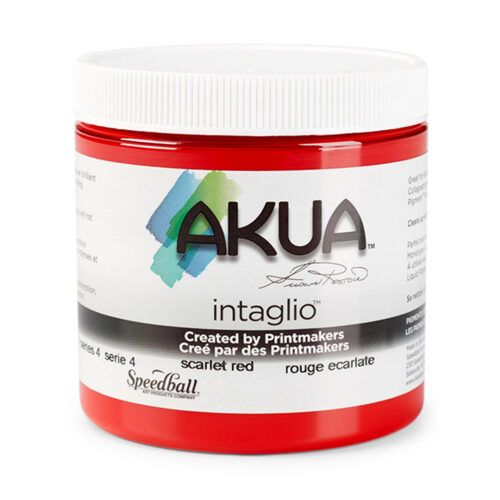 Akua Intaglio Printing Ink Scarlet Red 237ml