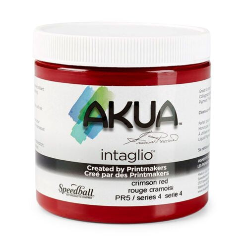 Akua Intaglio Printing Ink Crimson Red