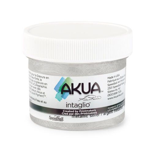 Akua Intaglio Printing Ink Metallic Silver 59ml