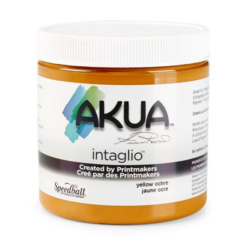 Akua Intaglio Printing Ink Yellow Ochre