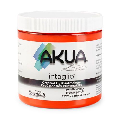 Akua Intaglio Printing Ink Pyrrole Orange 237ml