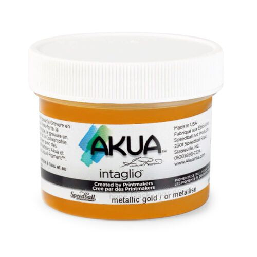 Akua Intaglio Printing Ink Metallic Gold 59ml