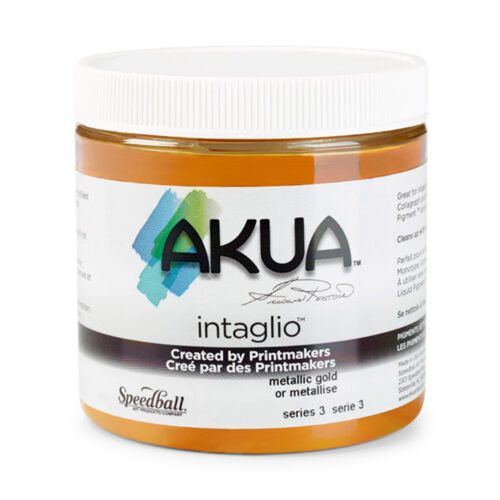 Akua Intaglio Printing Ink Metallic Gold 237ml