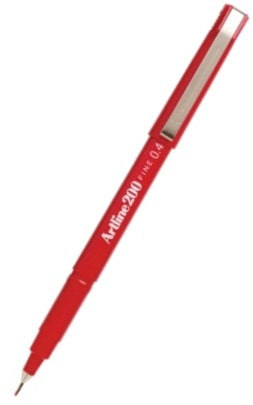 Artline 200 Fineliner Pen Red 0.4mm