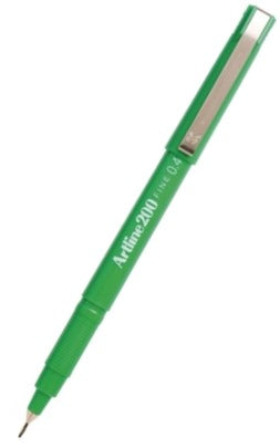 Artline 200 Fineliner Pen Green 0.4mm