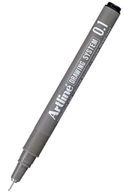 Artline Drawing System Pen Black 0.1mm