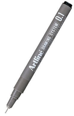 Artline Drawing System Pen Black 0.1mm
