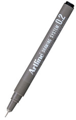 Artline Drawing System Pen Black 0.2mm