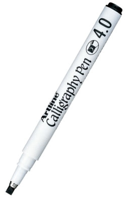 Artline Calligraphy Pen Black 4mm