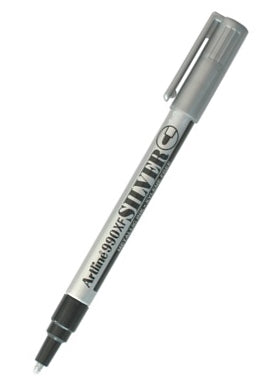Artline Fine Point Pen Silver 1.2mm