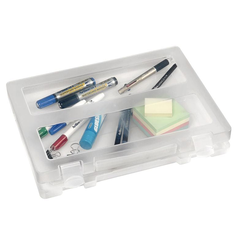 Marbig Plastic Case Clear With Handle A4