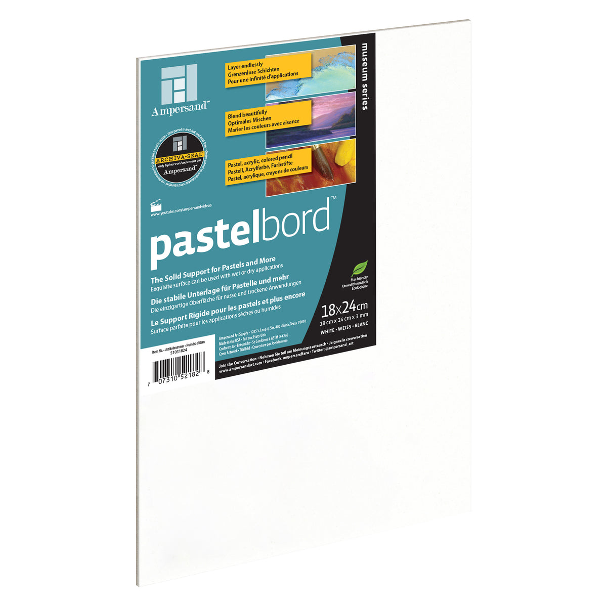 AMPERSAND PASTELBORD 3MM WHITE