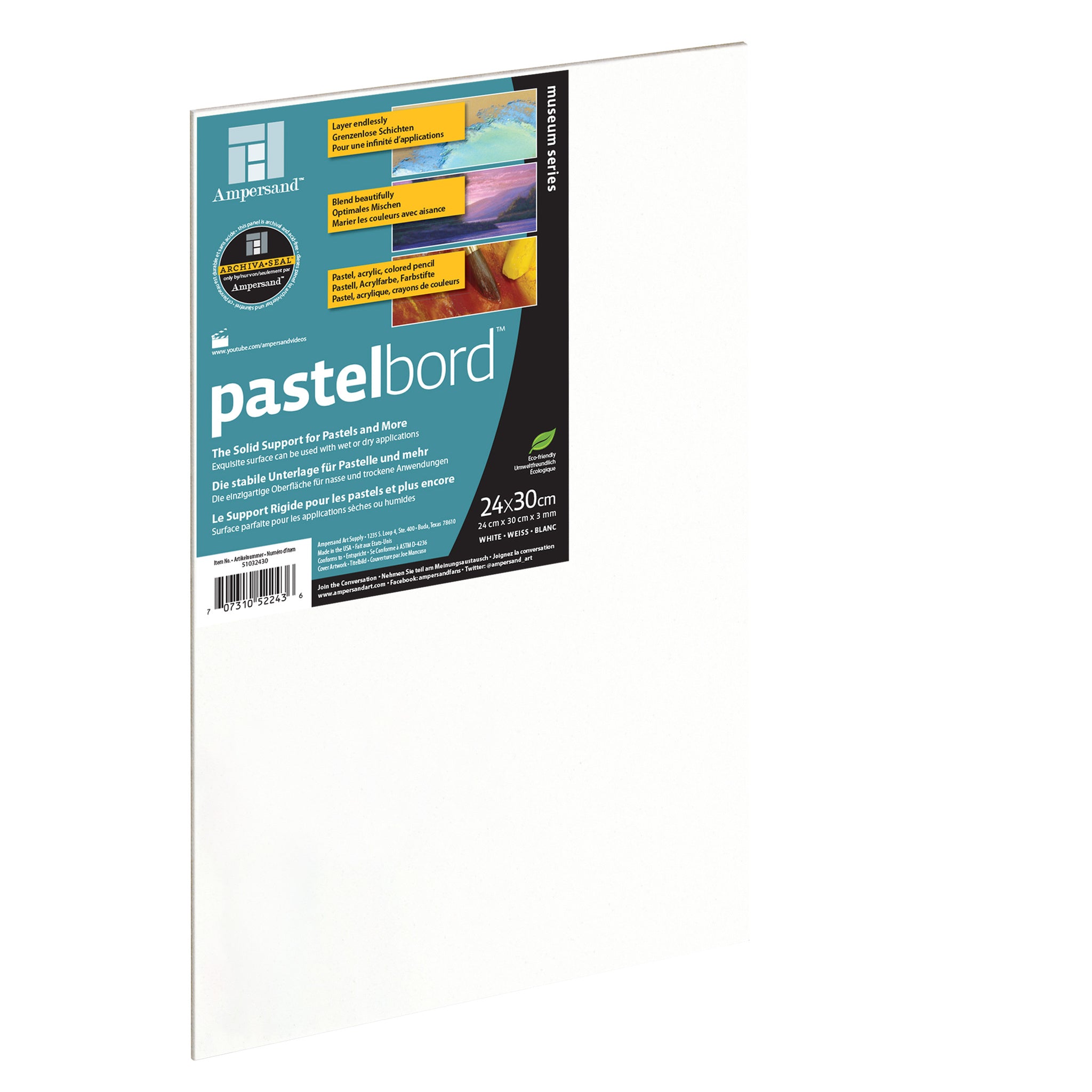 AMPERSAND PASTELBORD 3MM WHITE