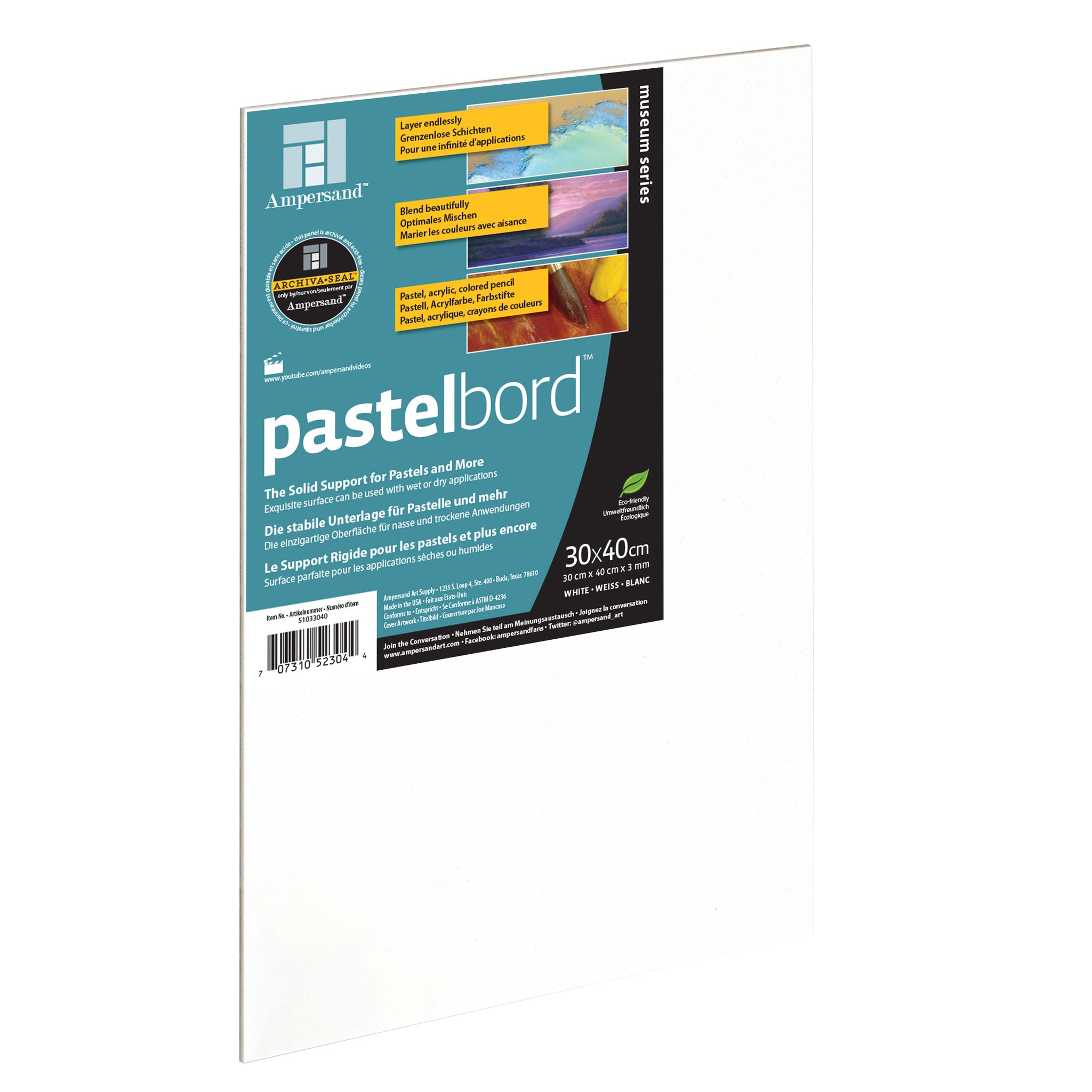AMPERSAND PASTELBORD 3MM WHITE