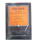 Arches Watercolour Pad 300gsm Rough 12 Sheets A5