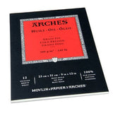 ARCHES OIL PAPER PAD 300GSM COLD PRESS 12 SHEETS
