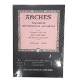 Arches Watercolour Pad 185gsm Hot Pressed 15 Sheet A5