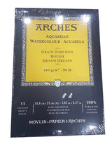 Arches Watercolour Pad 185gsm Rough 15 Sheet A5