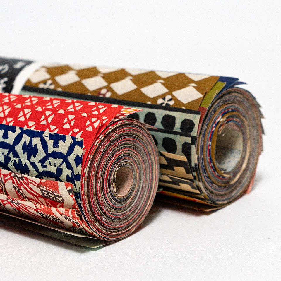 AWAGAMI KATAZOME 61G ROLL SET 30 SHEETS MIXED