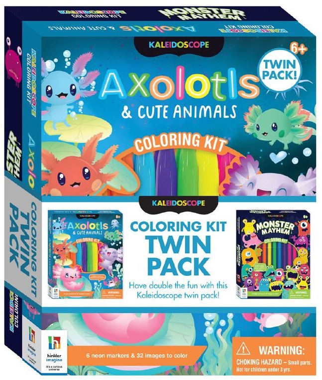 TWIN PACK AXOLOTIS AND MONSTERS