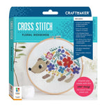 CRAFT MAKER CROSS STITCH KIT FLORAL HEDGEHOG