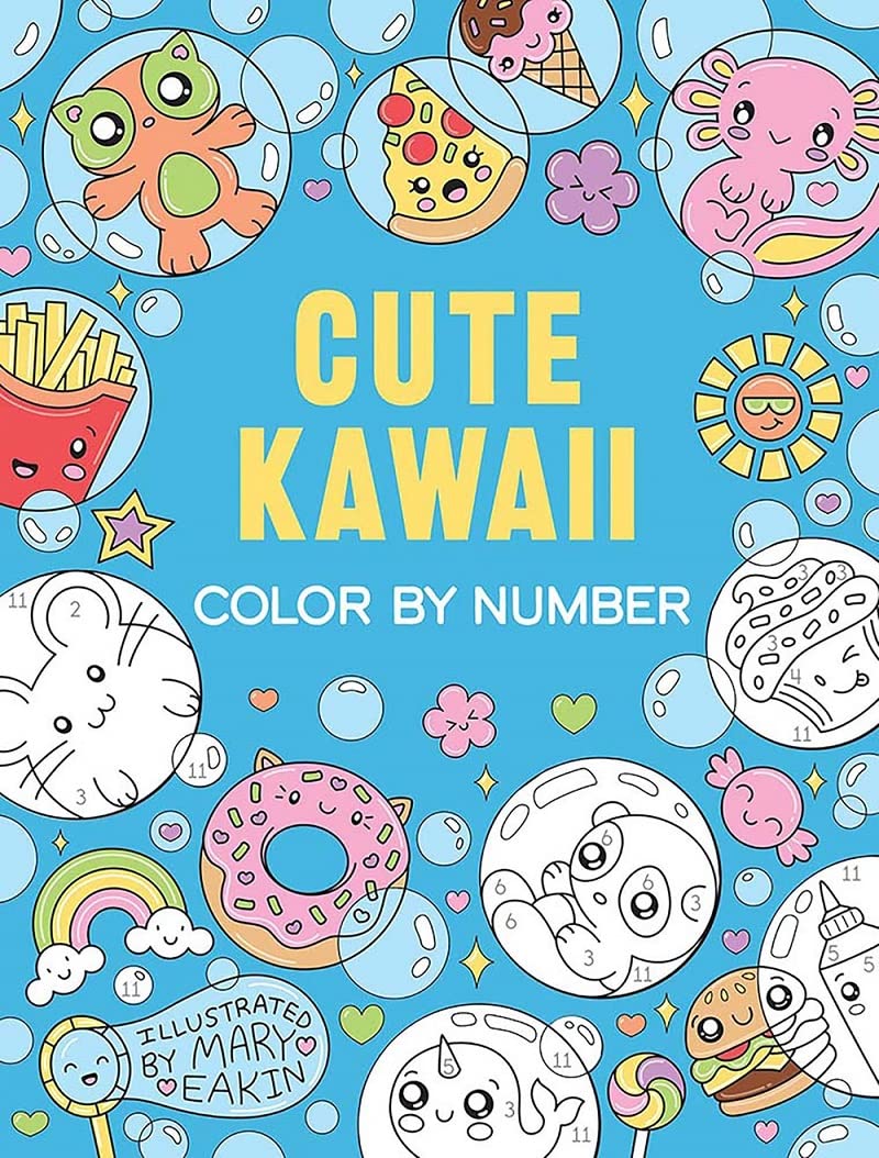 CUTE KAWAII COLOUR BY NUMBER