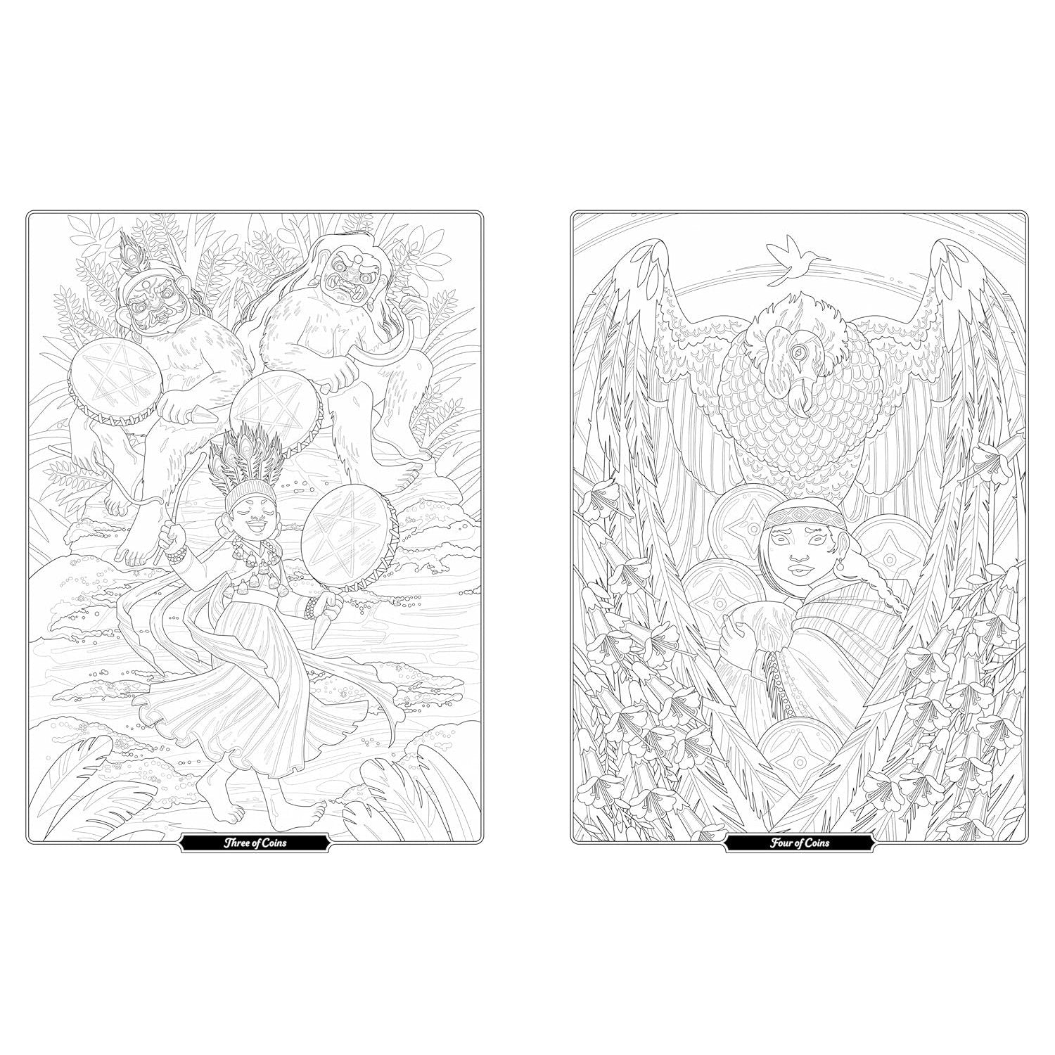 TAROT OF DEVINE COLOURING BOOK
