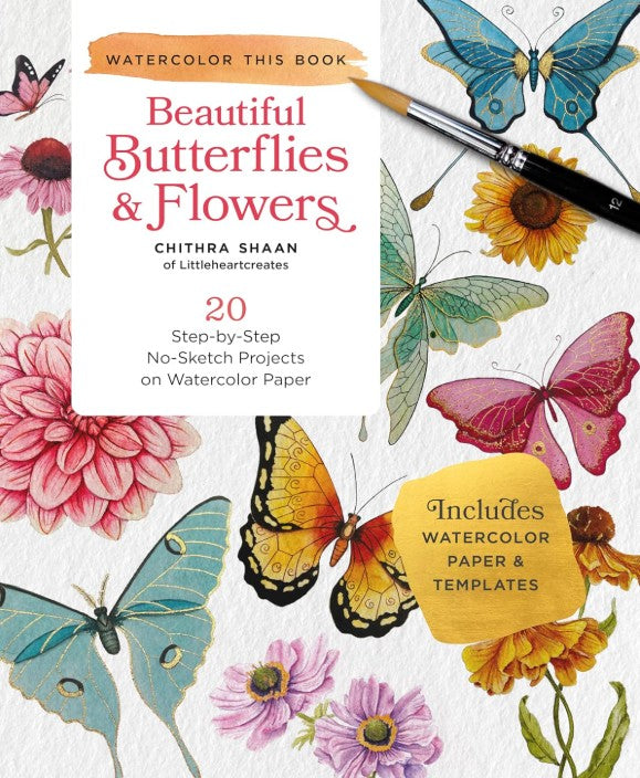 BUTTERFLIES FLOWERS SKETCH PROJECTS WATERCOLOUR