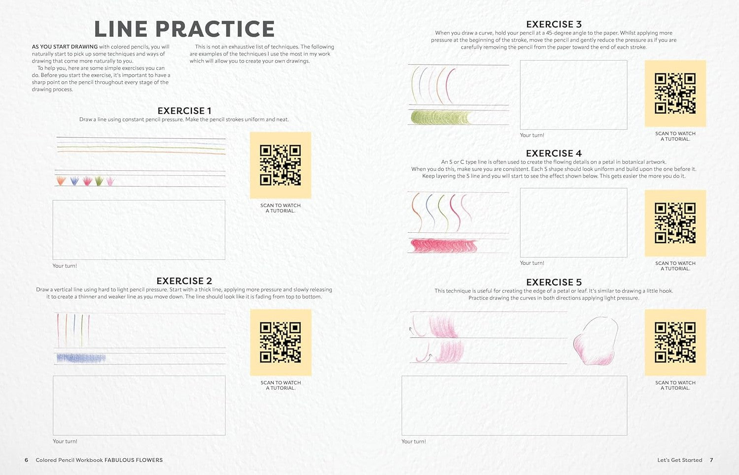 COLOUR PENCIL WORKBOOK FABULOUS FLOWERS