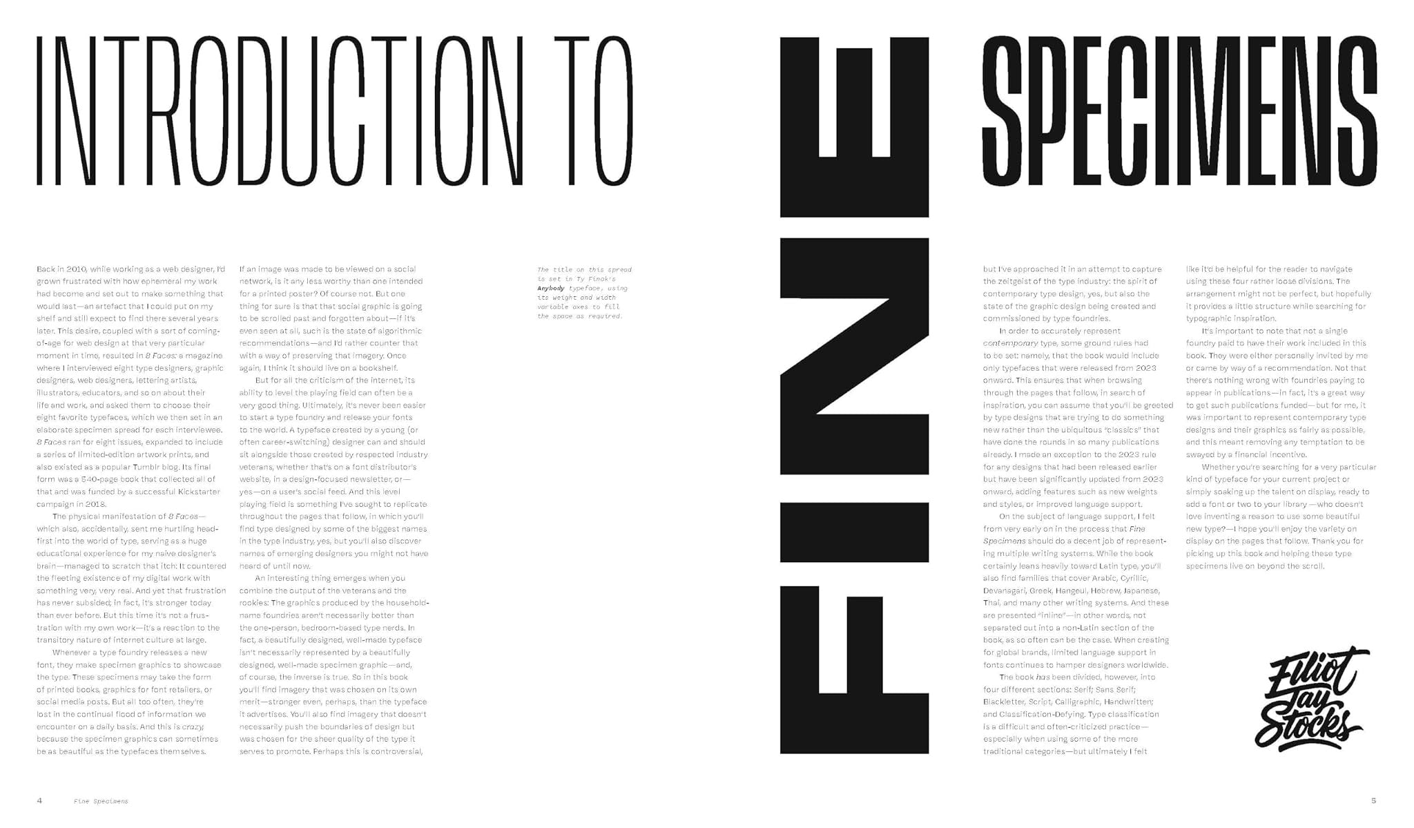 FINE SPECIMENS CONTEMPORARY TYPE DESIGN