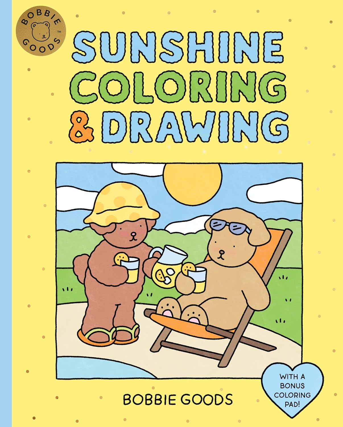 BOBBIE GOODS SUNSHINE COLOURING DRAWING PAD
