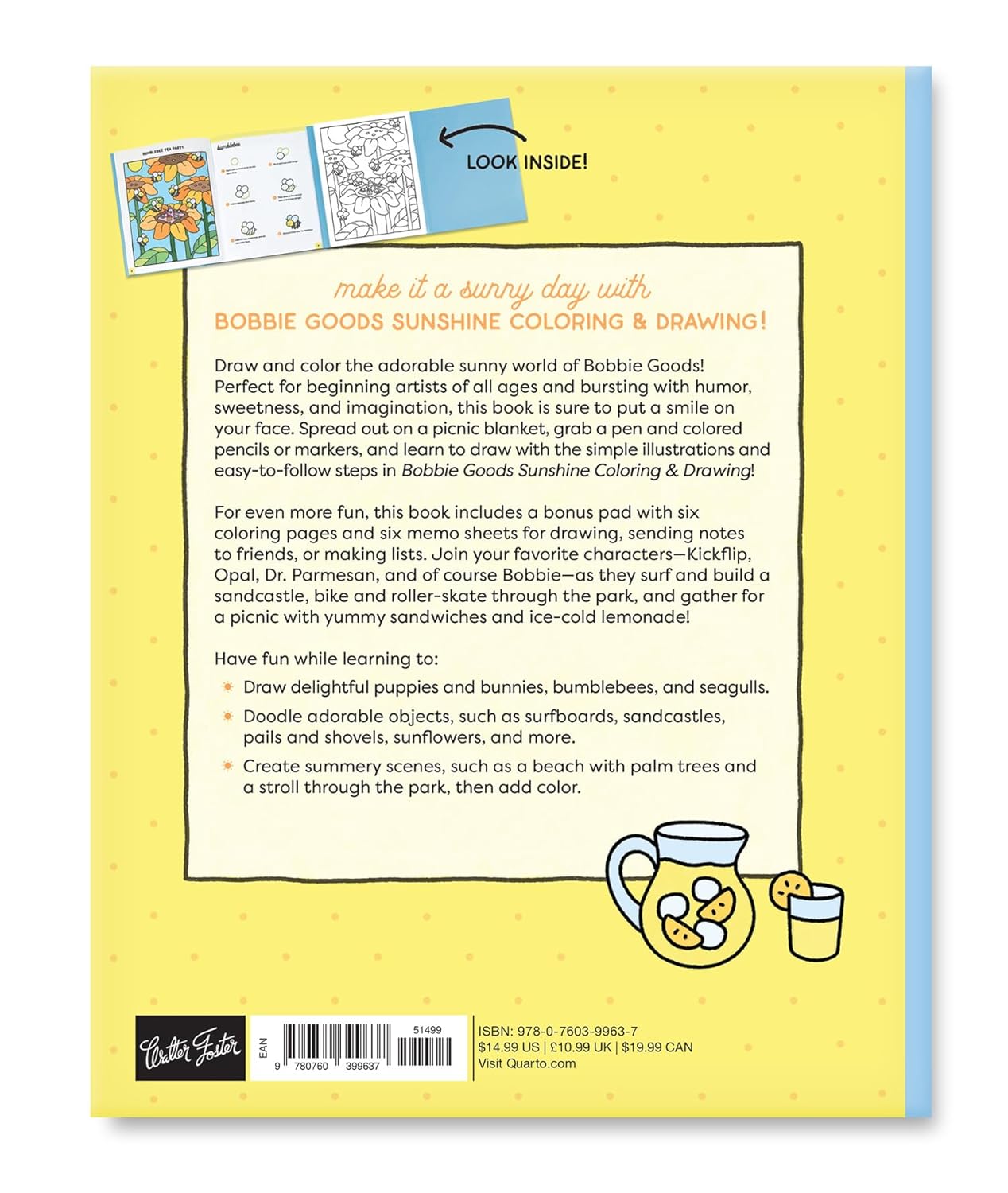 BOBBIE GOODS SUNSHINE COLOURING DRAWING PAD