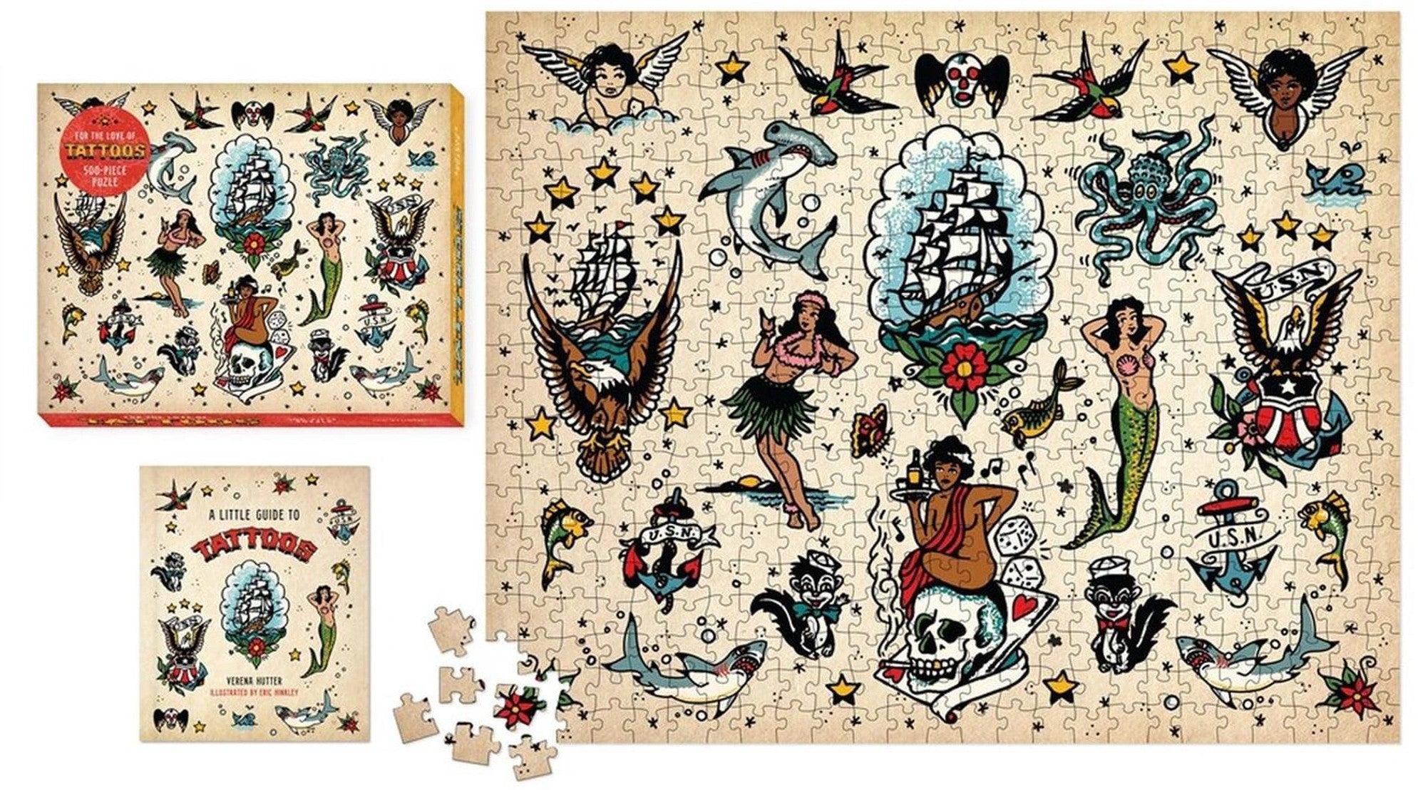 FOR THE LOVE OF TATTOOS 500 PIECE PUZZLE