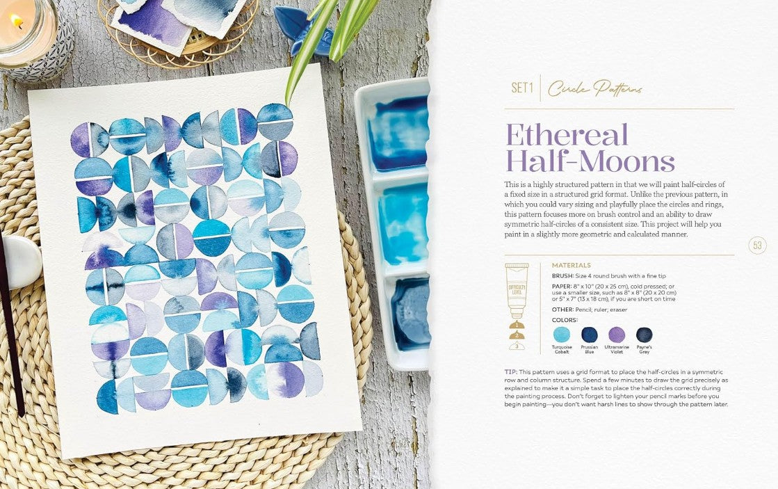 MODERN WATERCOLOUR WORKSHOP GEOMETRIC SHAPES