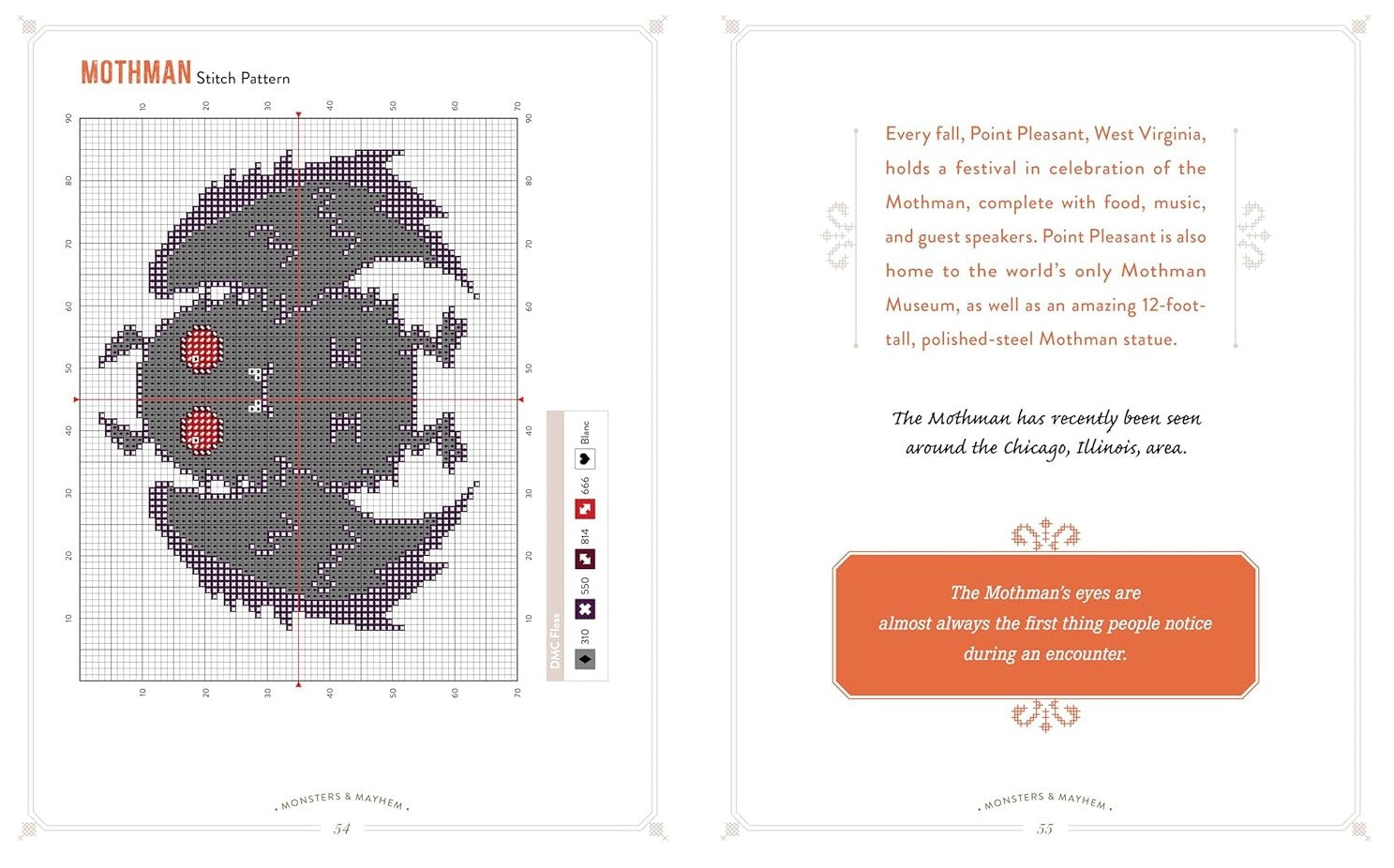 MONSTERS AND MAYHEM CROSS STITCH