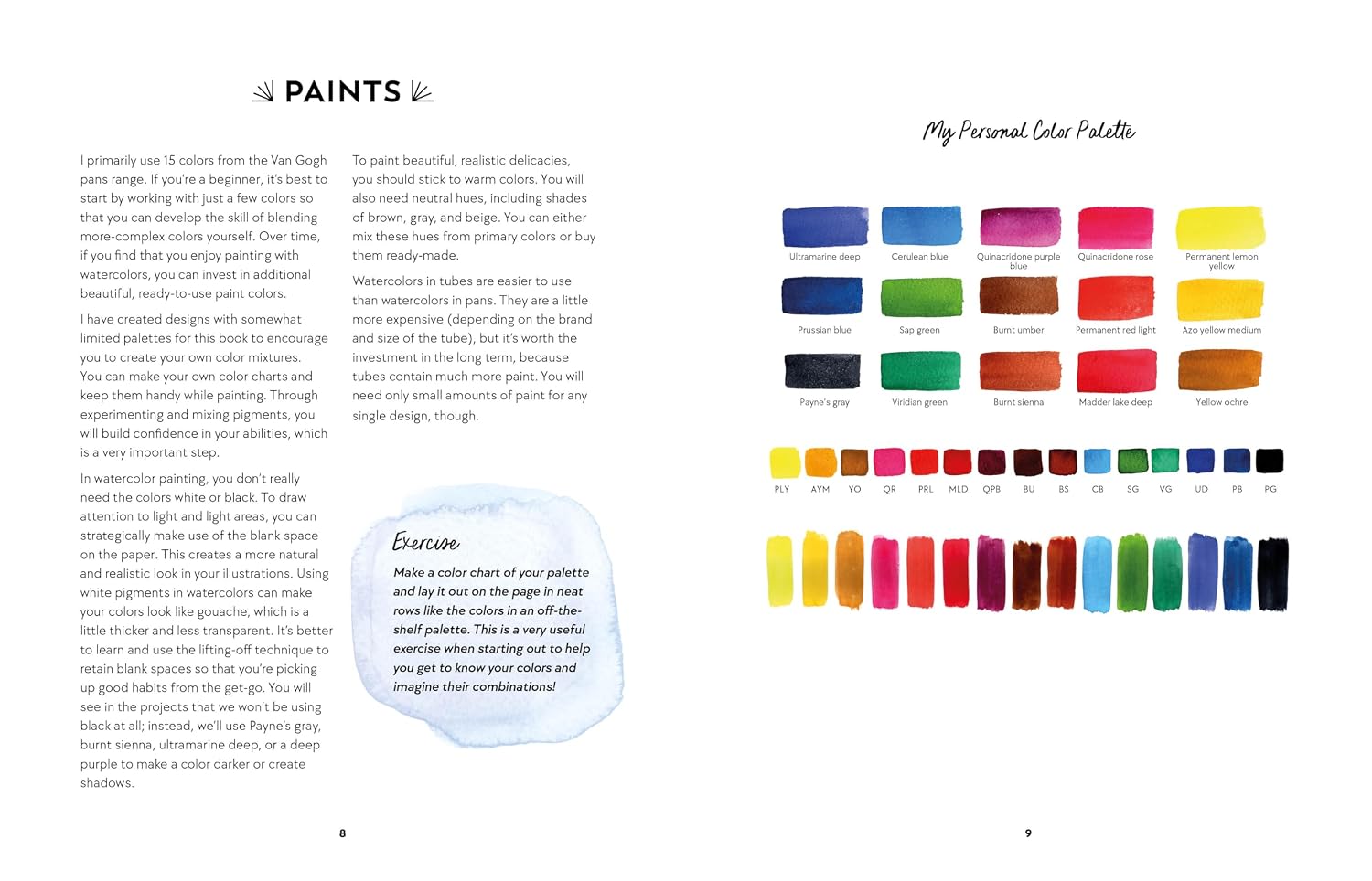 YUMMY WATERCOLOR: A BEGINNER'S GUIDE TO PAINTING CAKES, COOKIES, DONUTS, AND OTHER SWEET TREATS WITH