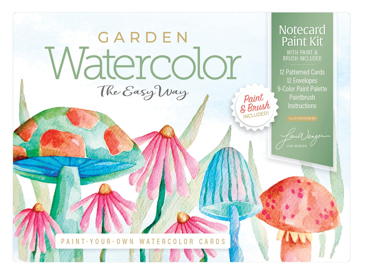 WATERCOLOR THE EASY WAY PAINT-YOUR-OWN WATERCOLOR CARDS: GARDEN