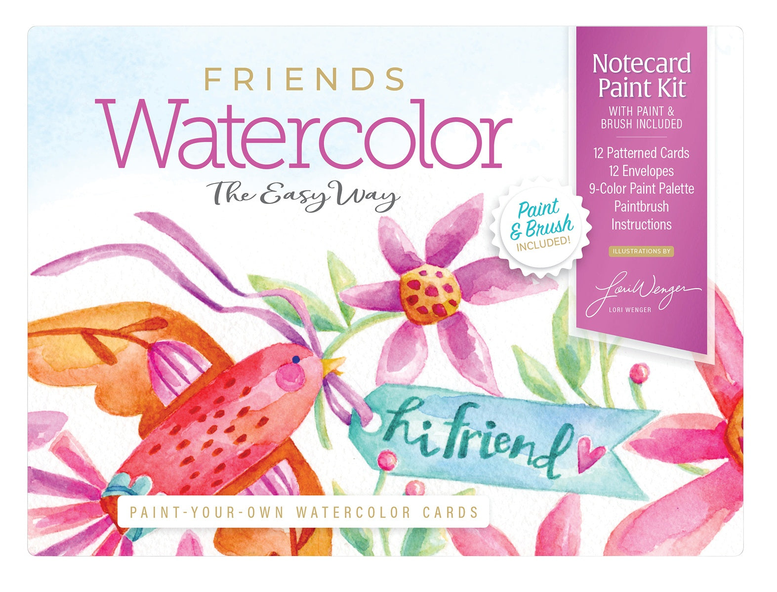 WATERCOLOR THE EASY WAY PAINT-YOUR-OWN WATERCOLOR CARDS: FRIENDS