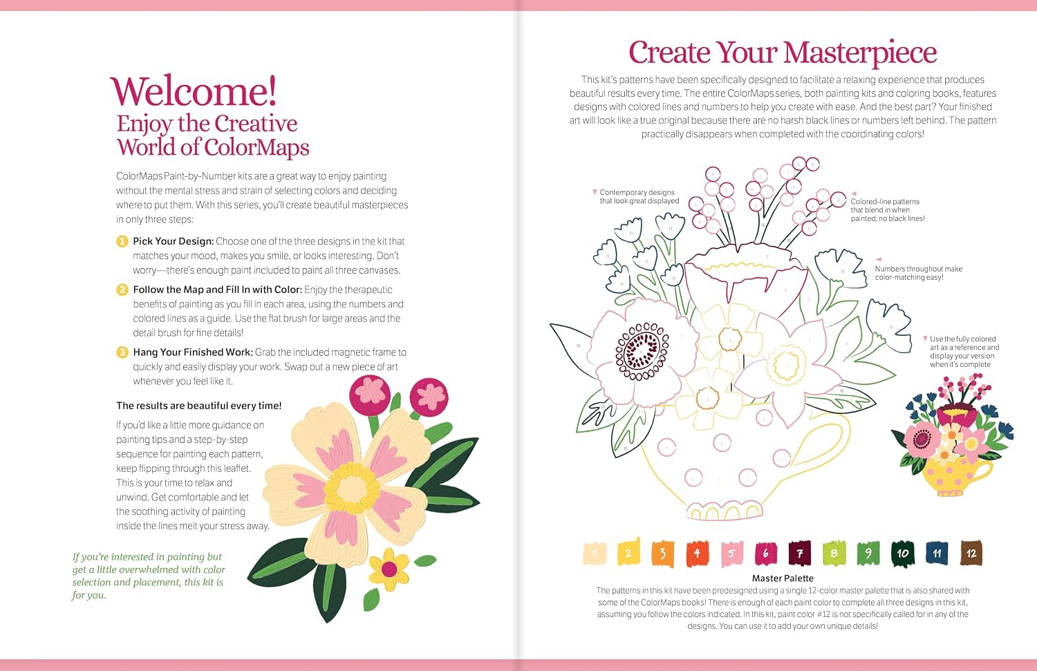 COLORMAPS PAINT-BY-NUMBER: BEAUTIFUL BLOOMS