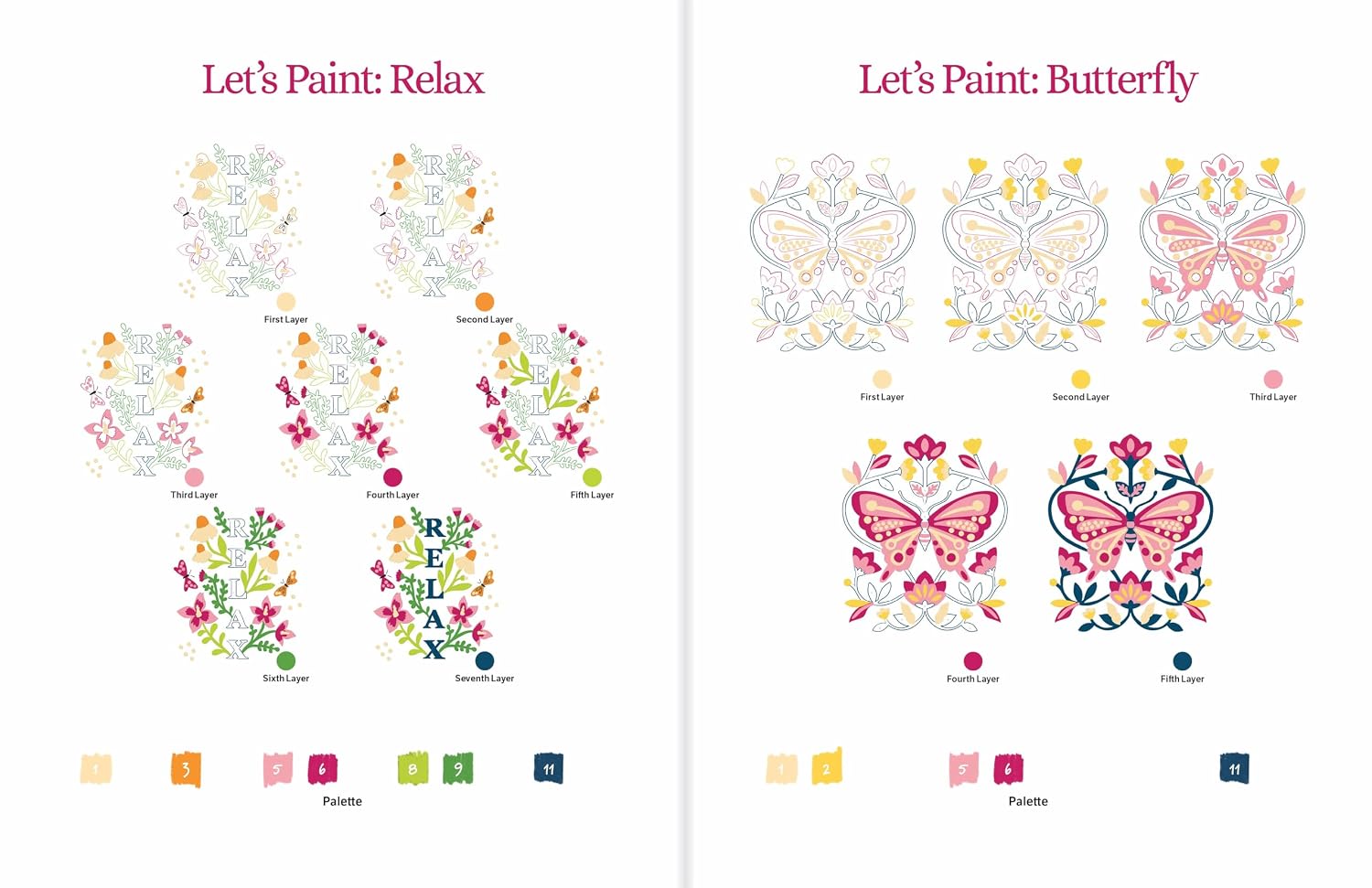 COLORMAPS PAINT-BY-NUMBER: RELAXING GARDENS
