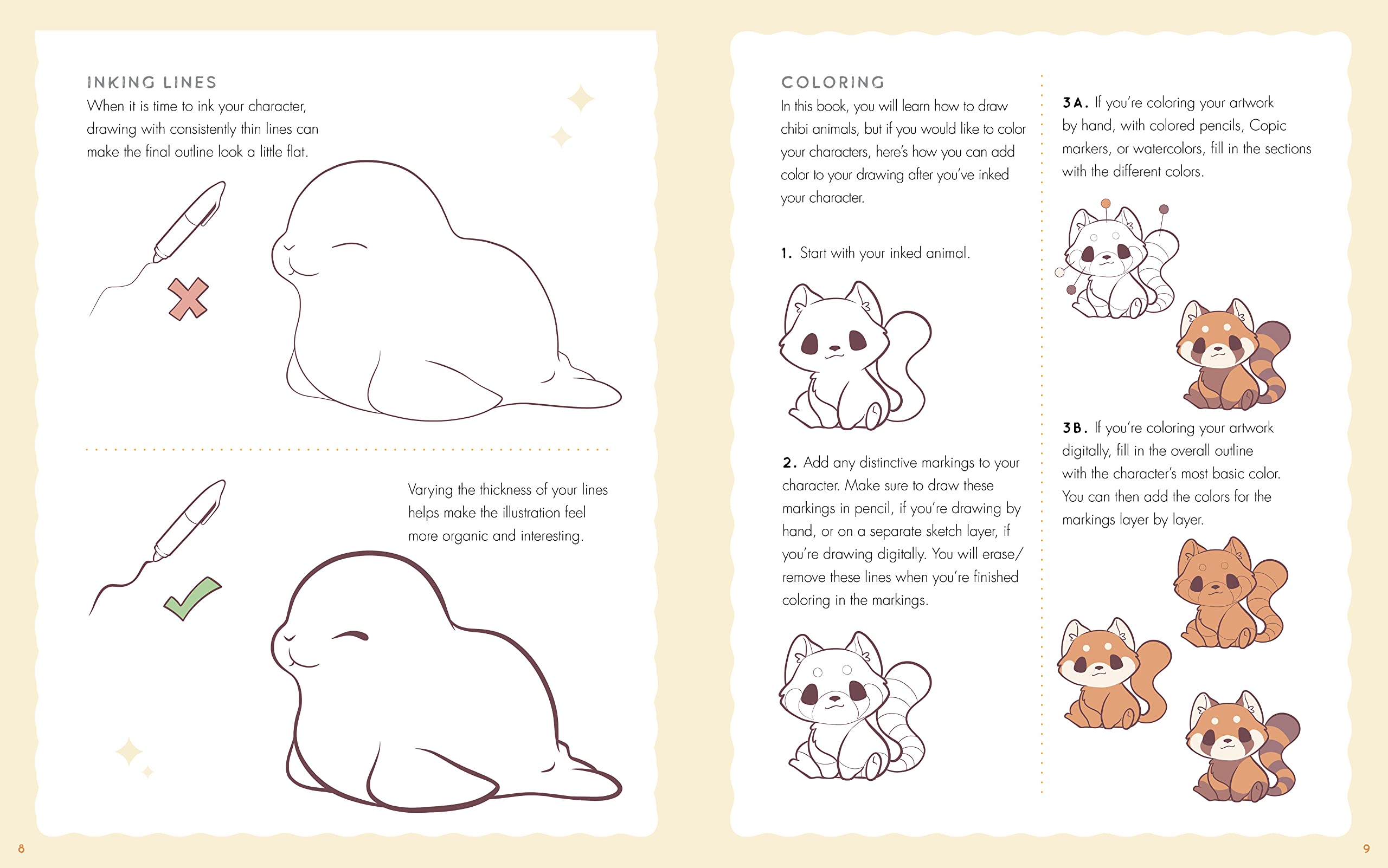 DRAW AND COLOUR CUTE CHIBIS