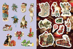 VINTAGE VICTORIAN CHRISTMAS STICKER BOOK