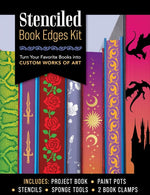 STENCILED BOOK EDGES KIT TURN BOOKS INTO ARTWORKS