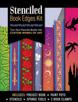 STENCILED BOOK EDGES KIT TURN BOOKS INTO ARTWORKS