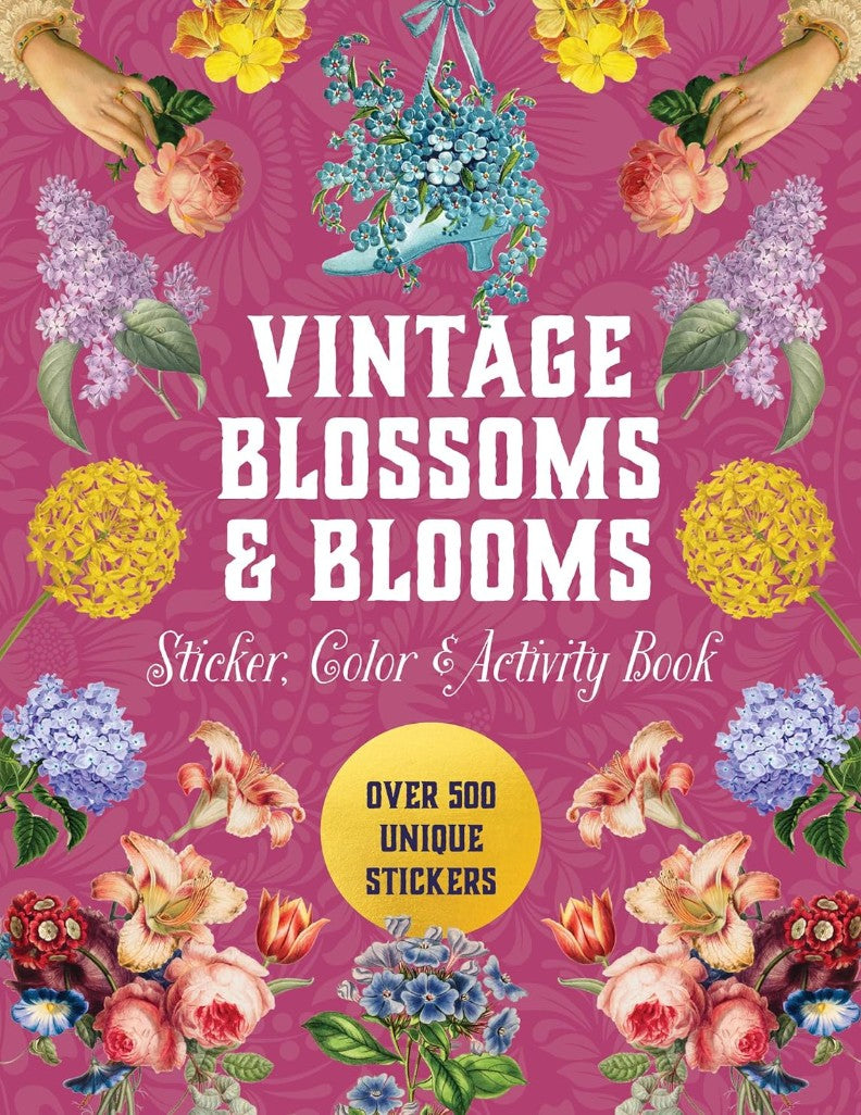 VINTAGE BLOSSOMS BLOOMS STICKER ACTIVITY BOOK